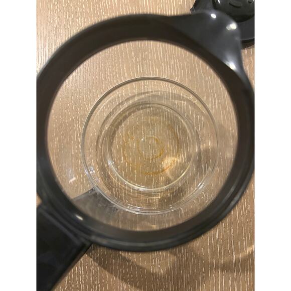 Cuisinart 12 Cup Coffee Maker Replacement Carafe Glass Pot Black Stainless - Picture 3 of 5